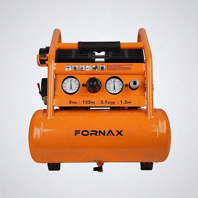 FORNAX Air Compressor Portable 2 Gallon, 1.2 HP 2.1 SCFM@ 90 PSI Oil Free Air...
