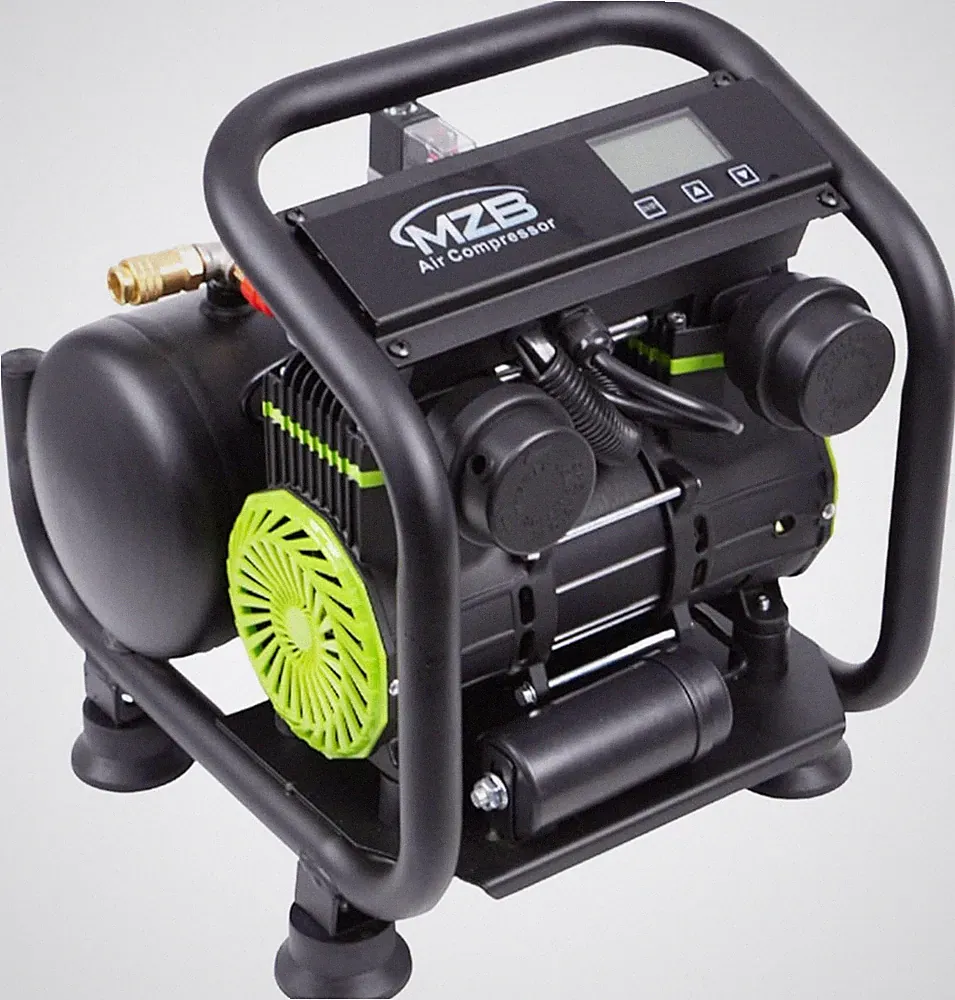Oil-Free 70dB Ultra Quiet 1.6 Gallon Air Compressor, 110V/60Hz Steel Tanks