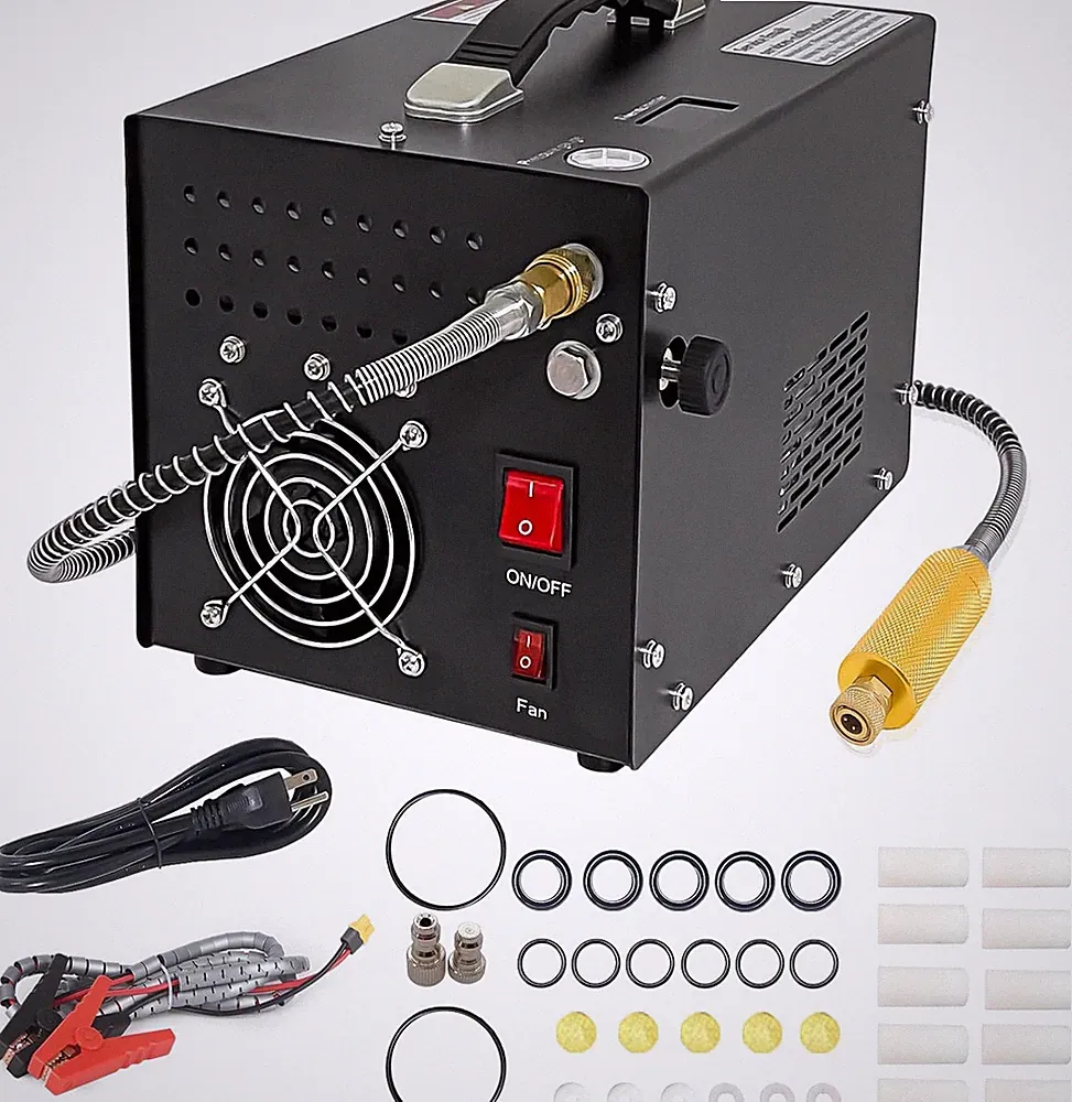 Portable Air Compressor, 300W Electric, 4500 PSI Max Pressure, 40 Amp, Metal Con