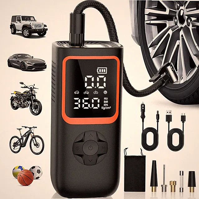 Tire Inflator Portable Air Compressor - 150PSI Cordless Air Pump for Car Tire...