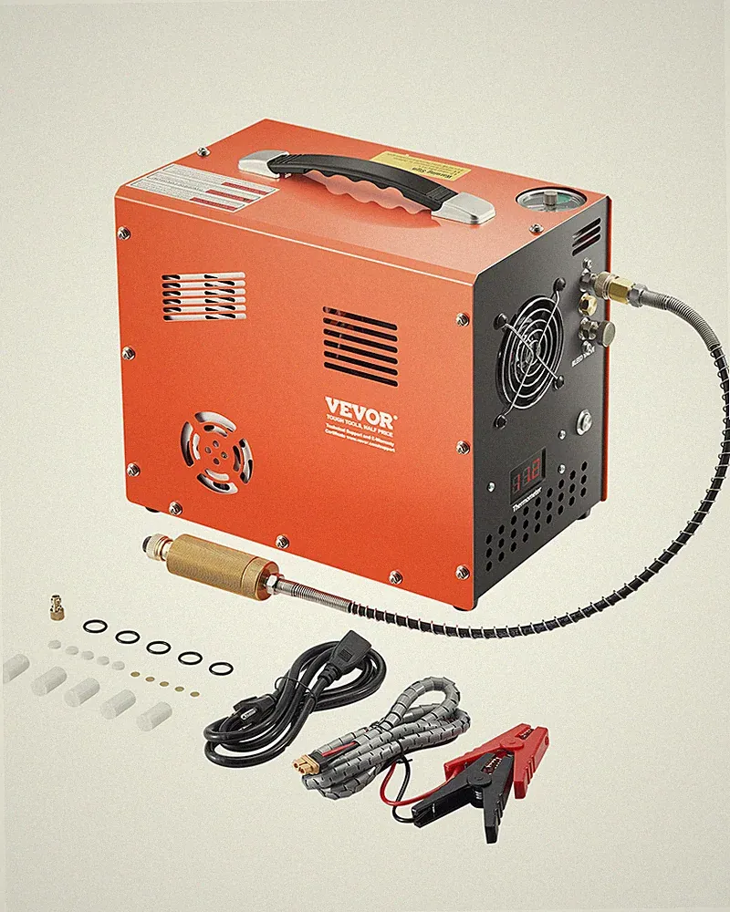 VEVOR Air Compressor 4500PSI Auto-Stop PCP Airgun Compressor Built-in Converter