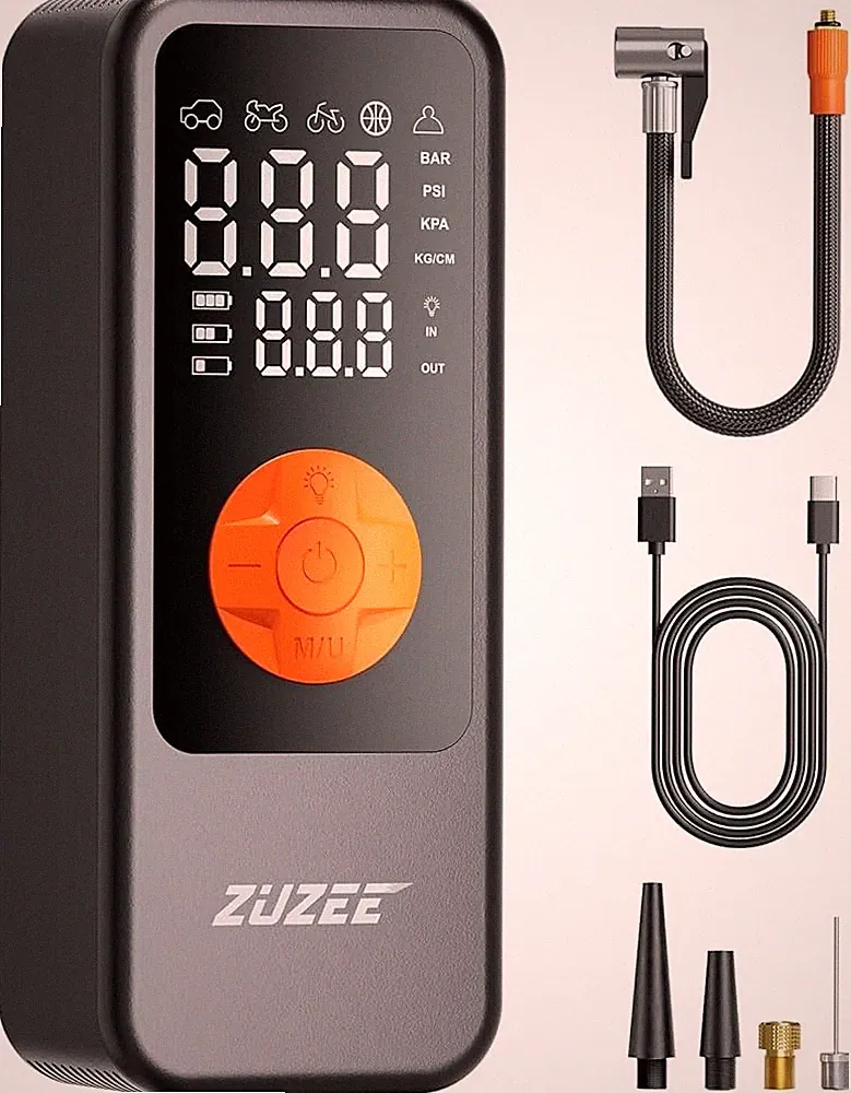 Zuzee Tire Inflator Portable Air Compressor, 4X Faster Inflation, Q13, 150PSI